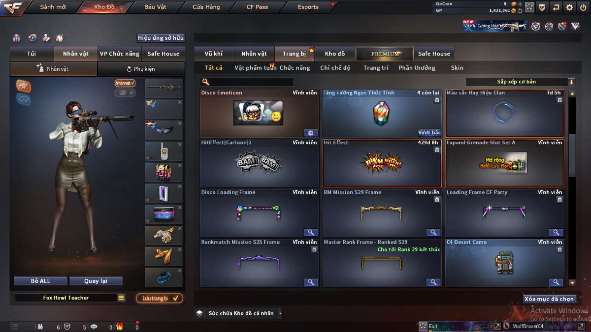 shop acc cf uy tin gia re